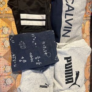 5 pc hoodie and sweatpant set and shirt size 5t